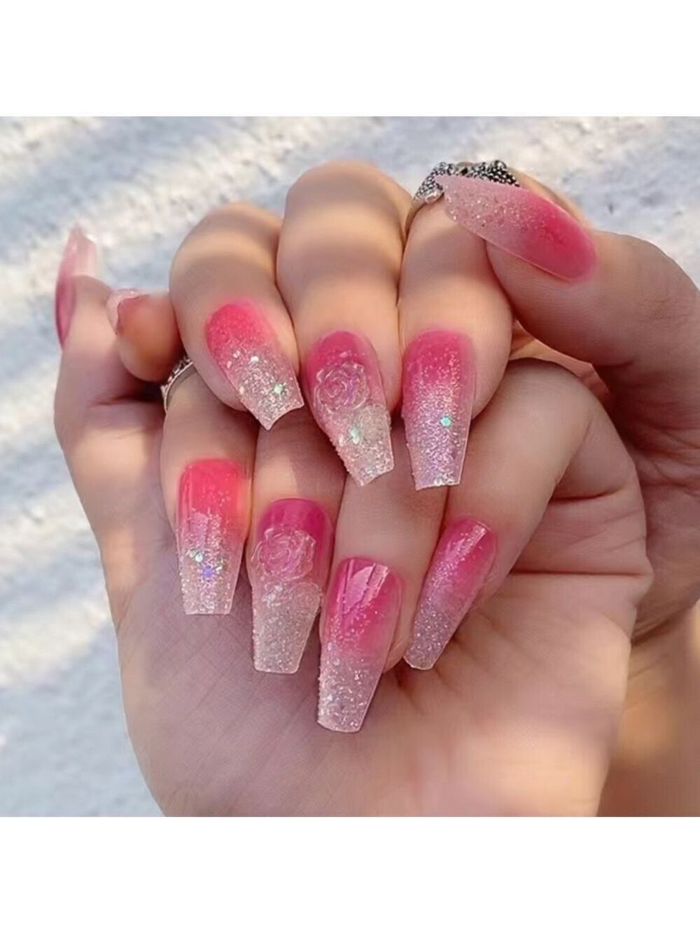 Pretty in Pink - Nail Junkie - full artificial nail set